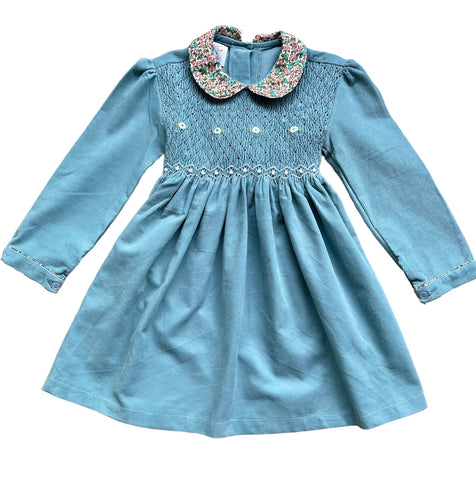 Robe Smock Manches Longues Taille 10ans Rose SoaArtShop Robe Smock Manches Longues Taille 10ans Rose SoaArtShop