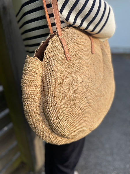 Sac en crochet raphia naturel