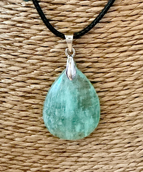 Pendentif Fluorite - Pierre Plate forme goutte