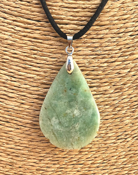 Pendentif Amazonite - Pierre Plate goutte