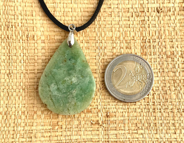 Pendentif Amazonite - Pierre Plate goutte