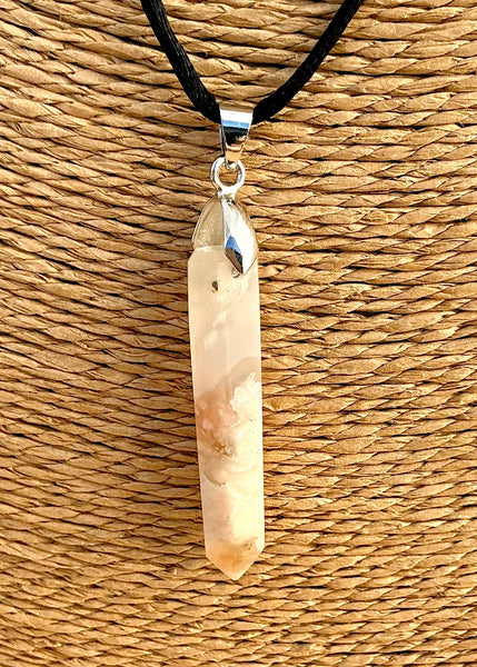 Pendentif Agate - Pierre en forme de pointe