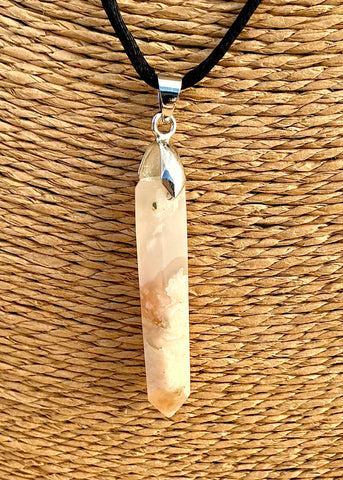 Pendentif Agate - Pierre en forme de pointe
