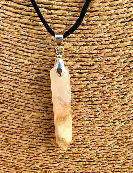 Pendentif Agate - Pierre en forme de pointe
