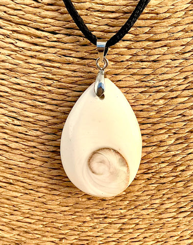 Pendentif Œil de Sainte Lucie / Shiva - Pierre Plate