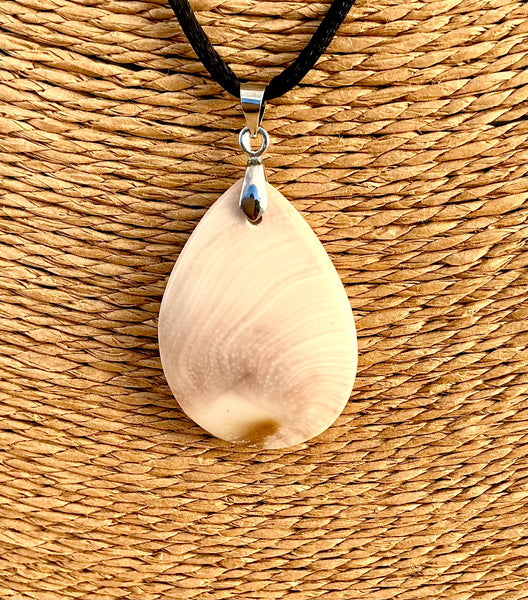 Pendentif Œil de Sainte Lucie / Shiva - Pierre Plate