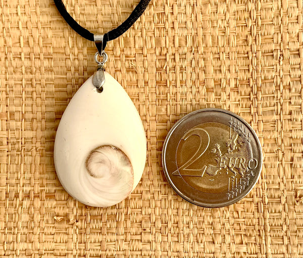 Pendentif Œil de Sainte Lucie / Shiva - Pierre Plate