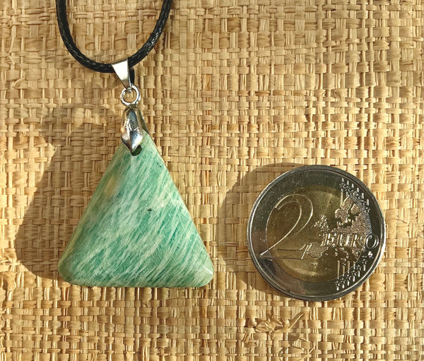 Pendentif Amazonite - Pierre Plate forme triangle