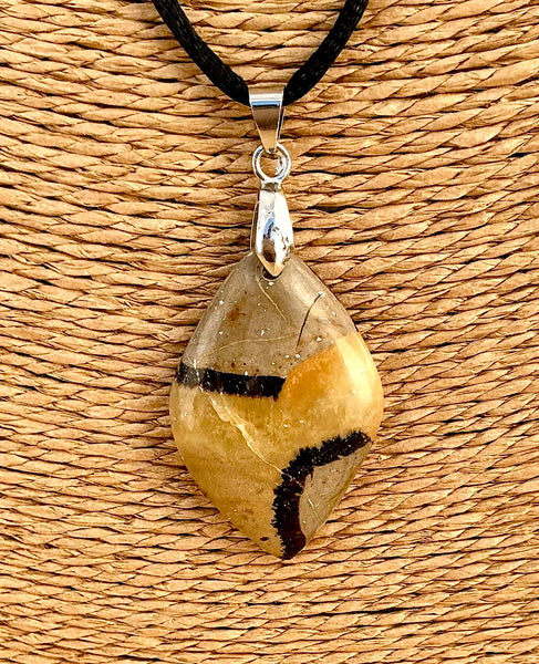 Pendentif Septaria - Pierre Plate forme libre