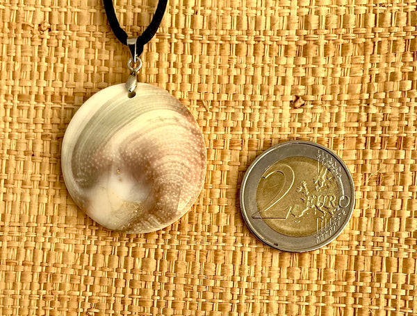 Pendentif Œil de Sainte Lucie / Shiva - Pierre Plate forme ronde