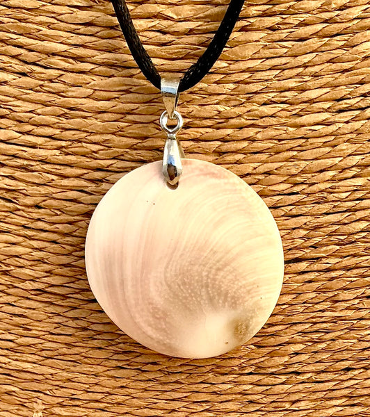 Pendentif Œil de Sainte Lucie / Shiva - Pierre Plate forme ronde