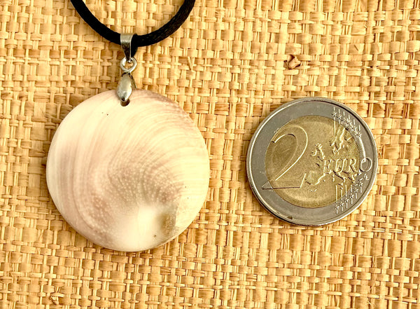 Pendentif Œil de Sainte Lucie / Shiva - Pierre Plate forme ronde