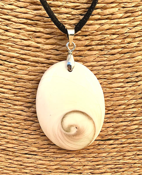 Pendentif Œil de Sainte Lucie / Shiva - Pierre Plate forme ovale