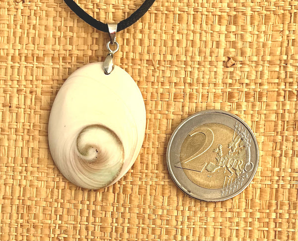 Pendentif Œil de Sainte Lucie / Shiva - Pierre Plate forme ovale