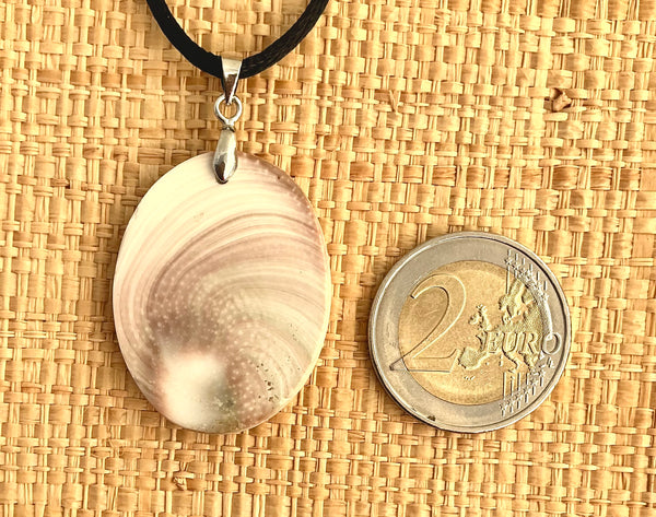 Pendentif Œil de Sainte Lucie / Shiva - Pierre Plate forme ovale