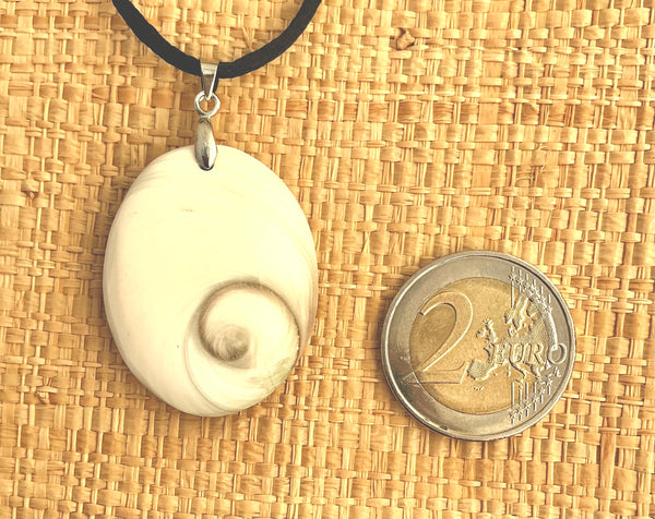 Pendentif Œil de Sainte Lucie / Shiva - Pierre Plate forme ovale