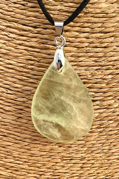 Pendentif Fluorite - Pierre Plate forme goutte