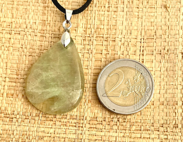 Pendentif Fluorite - Pierre Plate forme goutte