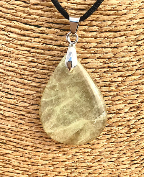 Pendentif Fluorite - Pierre Plate forme goutte