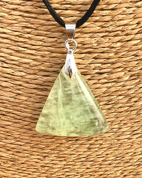 Pendentif Fluorite - Pierre Plate forme triangle