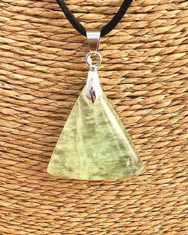 Pendentif Fluorite - Pierre Plate forme triangle