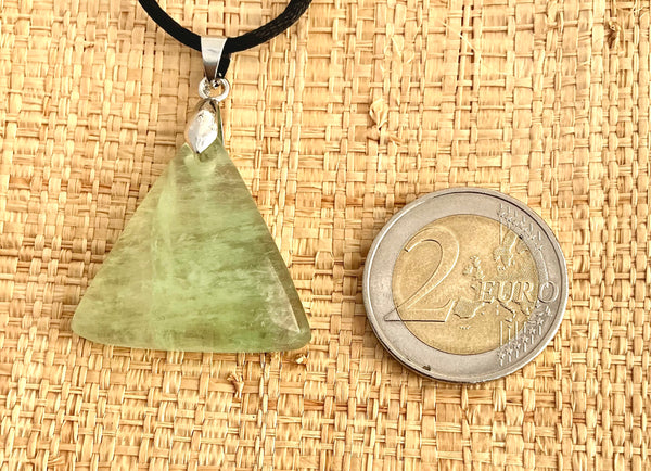 Pendentif Fluorite - Pierre Plate forme triangle
