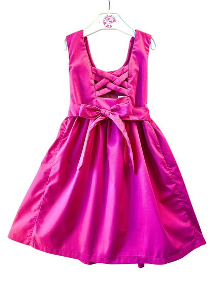 Robe smocks Chasuble Fuschia
