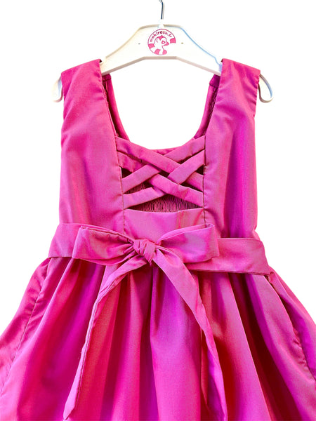 Robe smocks Chasuble Fuschia