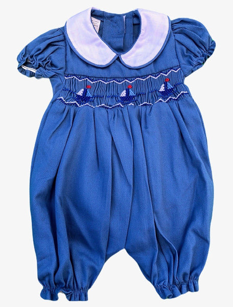 Barboteuse bébé rayée bleu - Petit Matelot Barboteuse bébé rayée bleu - Petit Matelot