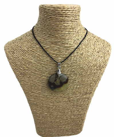 Pendentif Septaria - Pierre Plate forme ronde