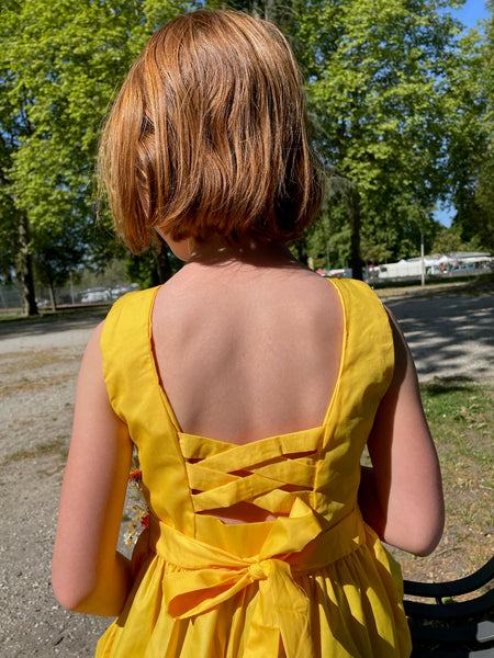 Sky blue Chasuble smock dress