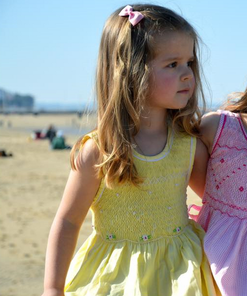 Sky blue Chasuble smock dress