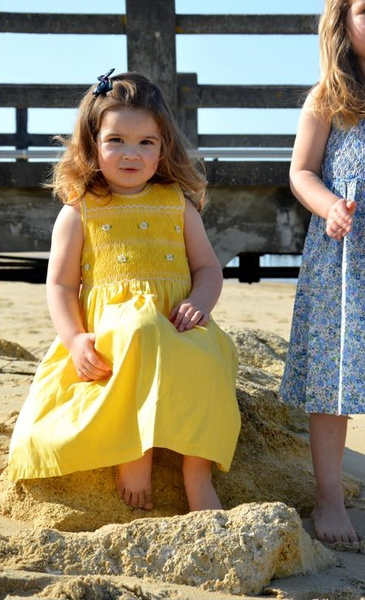 Sky blue Chasuble smock dress